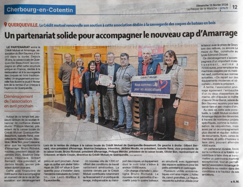 Un partenariat solide pour accompagner le nouveau cap d’Amarrage